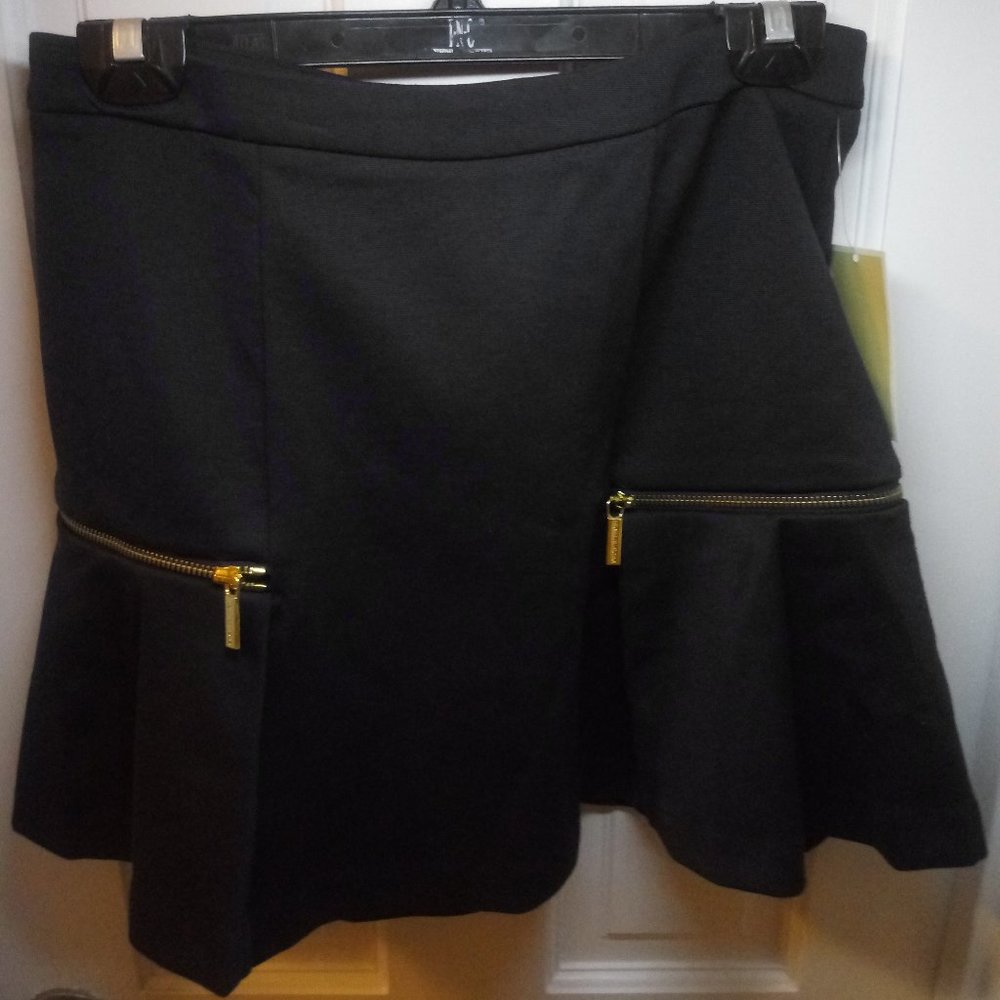 MICHAEL KORS ZIPPER SKIRT NAVY NWT